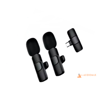 2 In 1 Wireless Lavalier Microphone (2 Microphones And 1 Type-c Receiver)