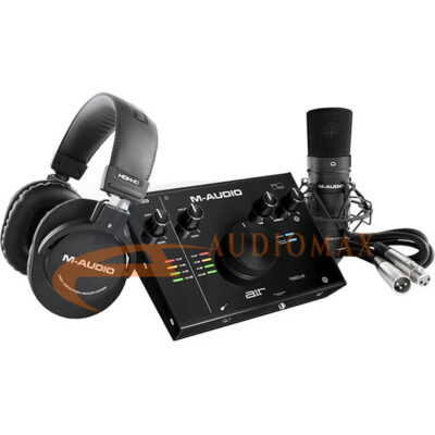M-Audio Air 192/4 Vocal Studio Pro Bundle with 2×2 Audio Interface, Mic, Headphones