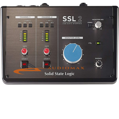 Solid State Logic SSL2 2-In/2-Out USB-C Audio Interface.