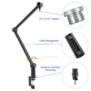 Audio max Premium Desk Mount Professional Microphone Boom Arm Stand