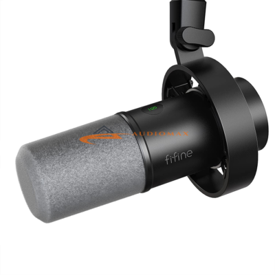 FIFINE K688 USB/XLR DYNAMIC MIC WITH SHOCK MOUNT, TOUCH-MUTE, HEADPHONE JACK, I/O CONTROLS FOR PODCASTING