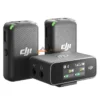 DJI Mic Dual-Transmitter Compact Digital Wireless Microphone System/Recorder for Camera & Smartphone .